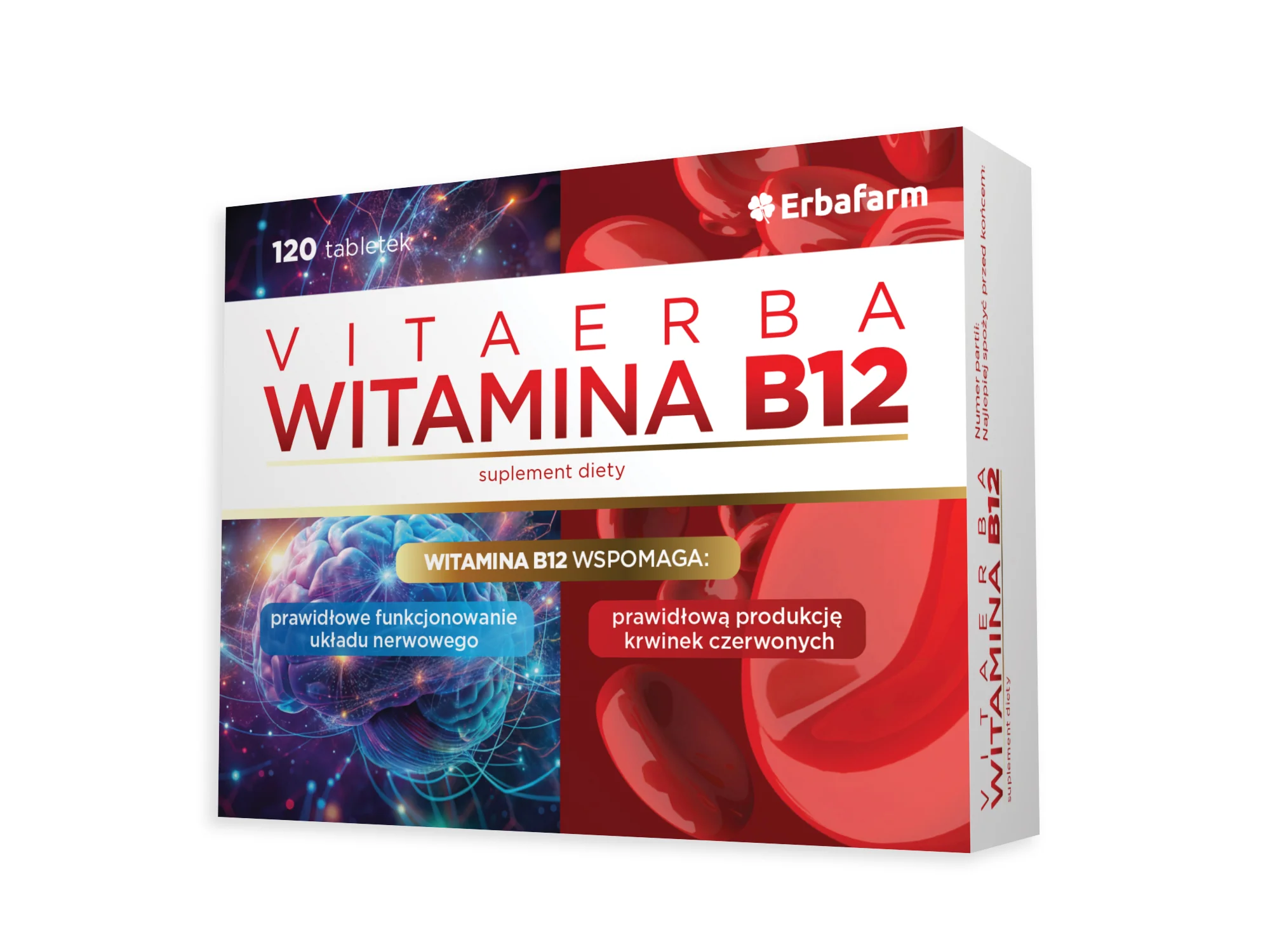 Erbafarm VitaErba Witamina B12 120 tabletek