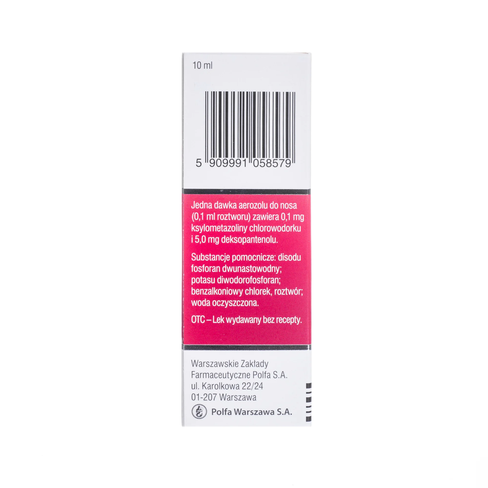 Xylodex Regeneracja 0,1 % aerozol do nosa, 10 ml