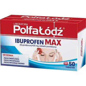 Laboratoria PolfaŁódź Ibuprofen Max, 400 mg, 50 tabletek 