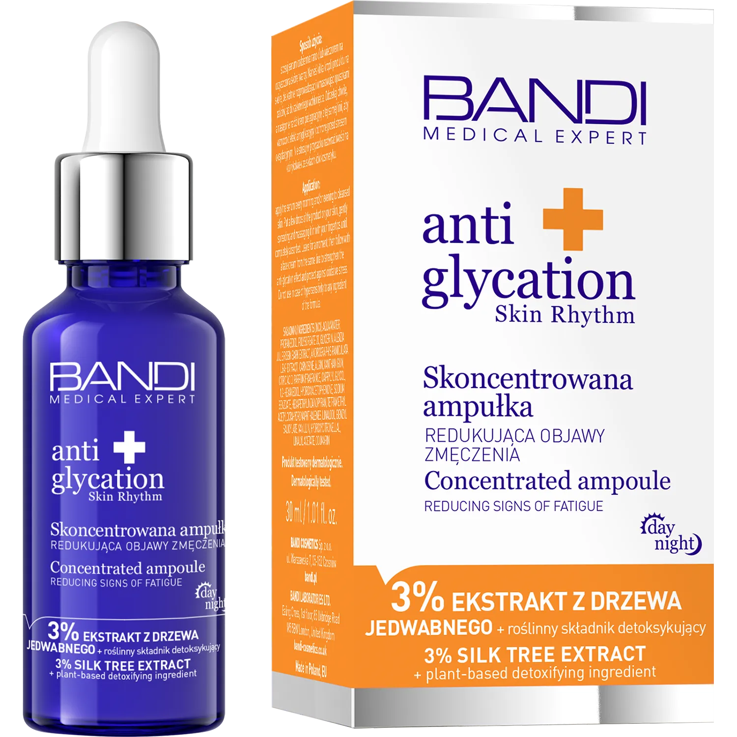 Bandi Medical Expert Anti Glycation skoncentrowana ampułka redukująca oznaki zmęczenia, 30 ml