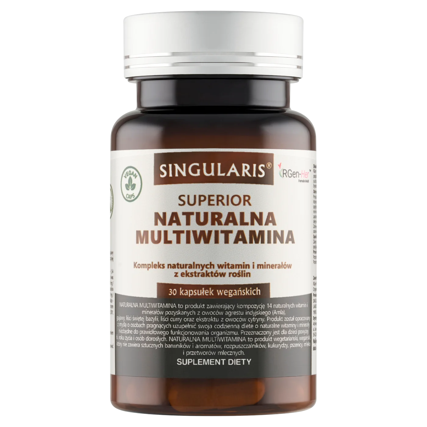 Singularis Superior Naturalna Multiwitamina Organic 30 kapsułek