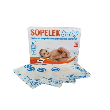 Sopelek Baby, jednorazowe podkłady higieniczne dla niemowląt, 20 sztuk 