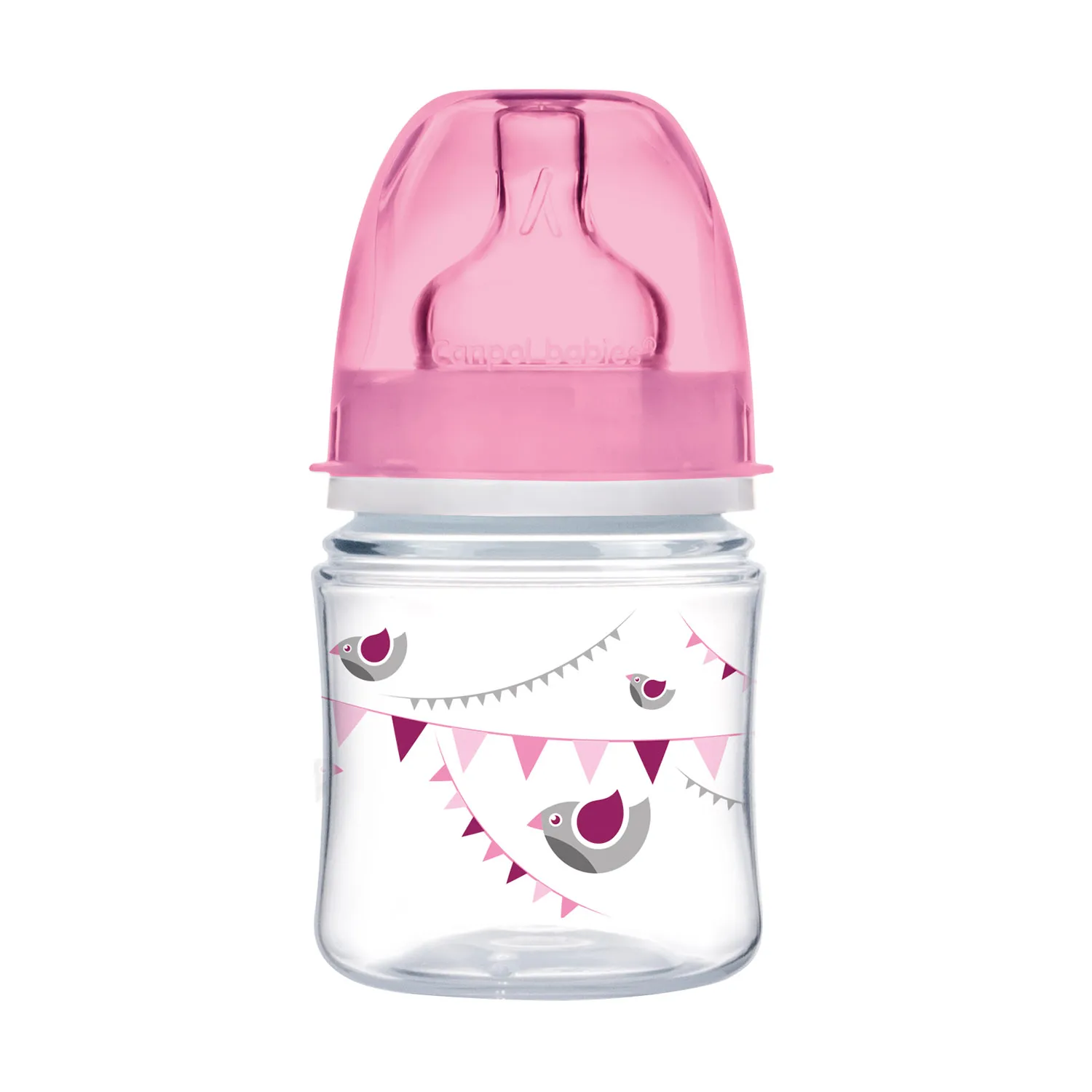Canpol Babies, butelka szerokootworowa antykolkowa 35/228_pin, 120 ml 