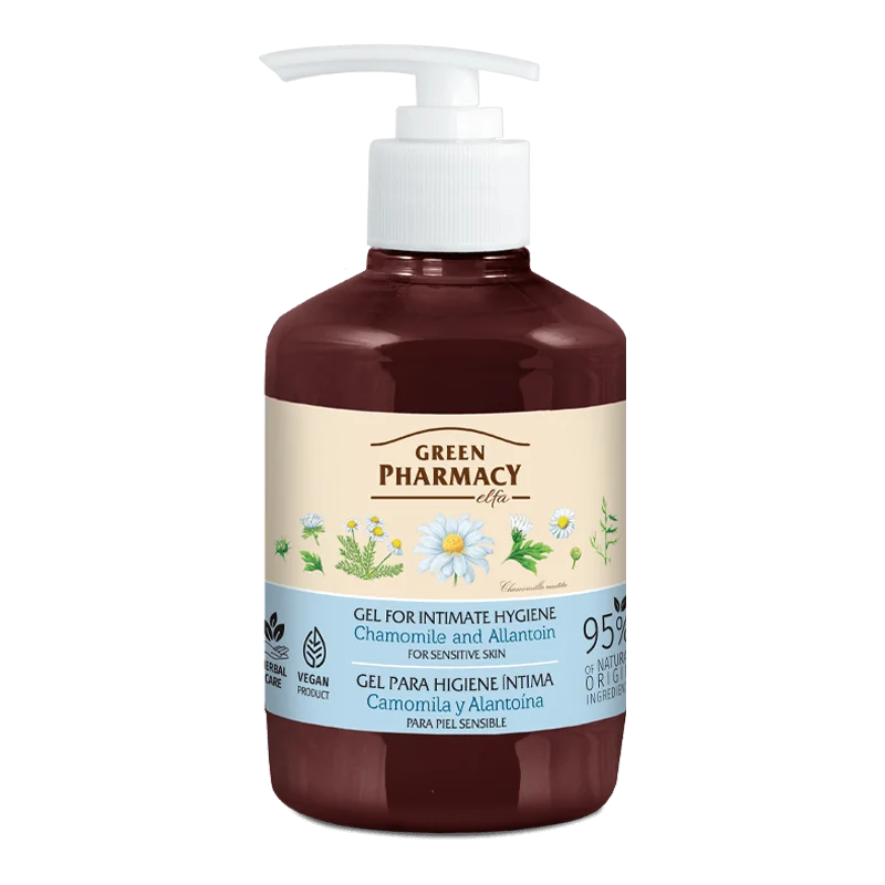 Green Pharmacy rumianek lekarski, alantoina żel do higieny intymnej, 370 ml