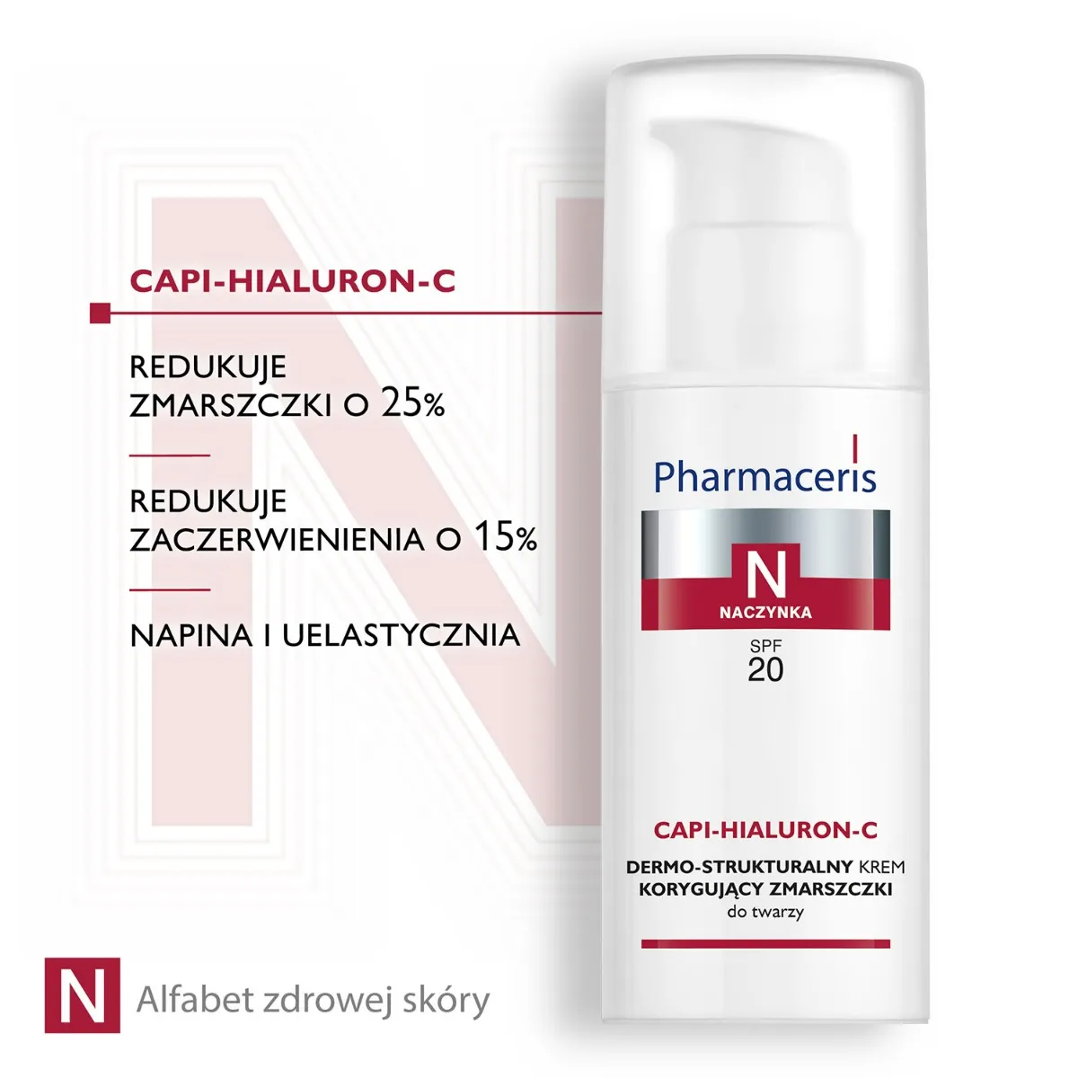 Pharmaceris N Capi-Hialuron-C Dermo-strukturalny krem korygujący zmarszczki SPF 20 / 50 ml 