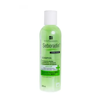 Seboradin, Ciemne włosy, szampon do kuracji dla włosów normalnych, ciemnych lub farbowanych na ciemno, 200 ml 
