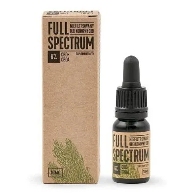 Full Spectrum 6%, suplement diety, olej konopny CBD+CBDA, 30 ml