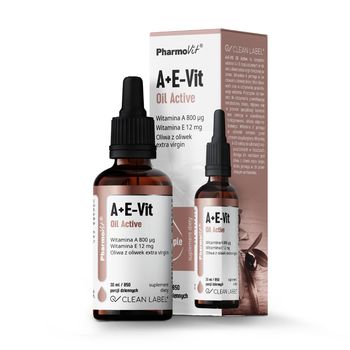 Pharmovit Clean Label, A+E-Vit Oil Active, 30 ml 