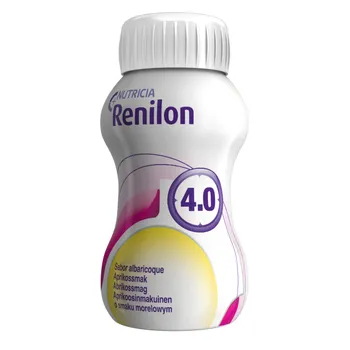 Renilon 4,0, płyn doustny, smak morelowy, 4 butelki po 125 ml 