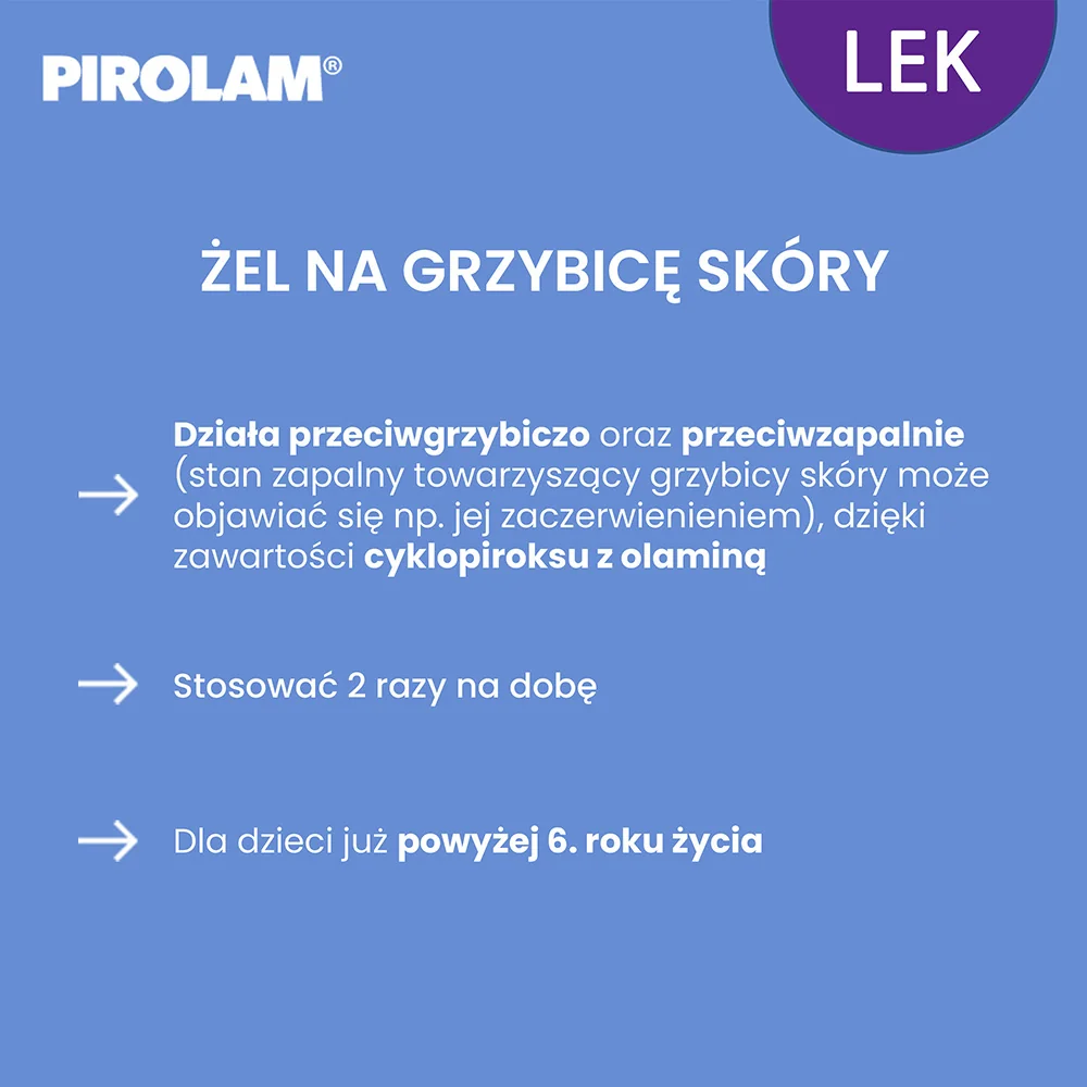Pirolam 10 mg/g, żel, 20 g