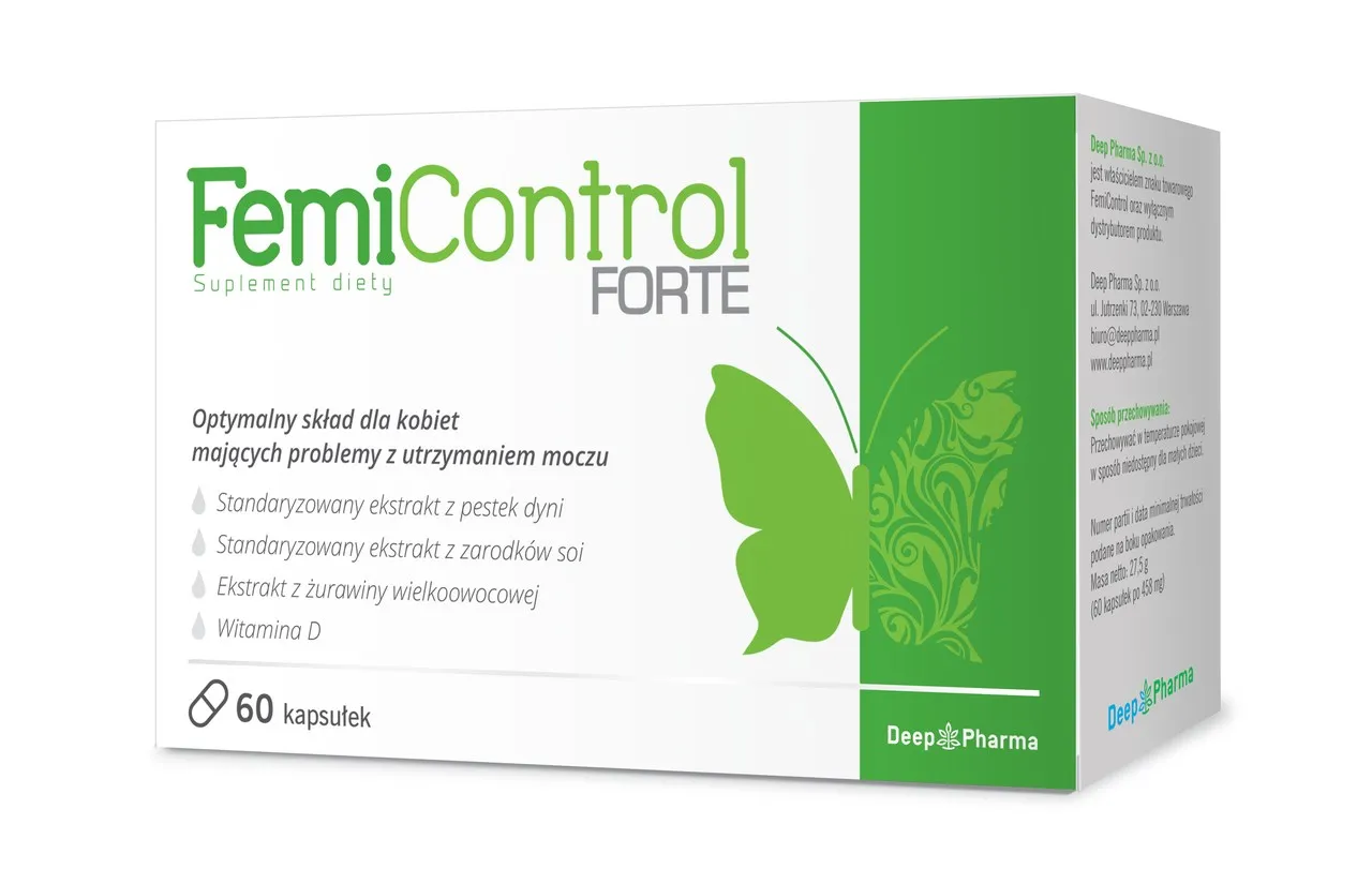 Femicontrol Forte, suplement diety, 60 kapsułek