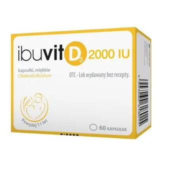 Ibuvit D3 2000 IU, 2000 IU, kapsułki miękkie, 60 sztuk 