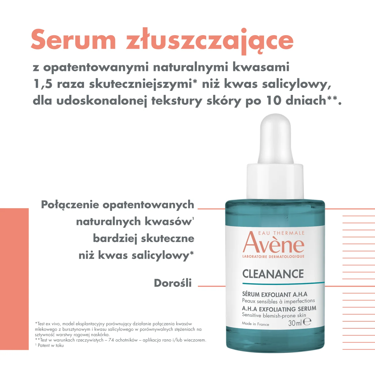 Avène CLEANANCE A.H.A serum do twarzy złuszczające, 30 ml