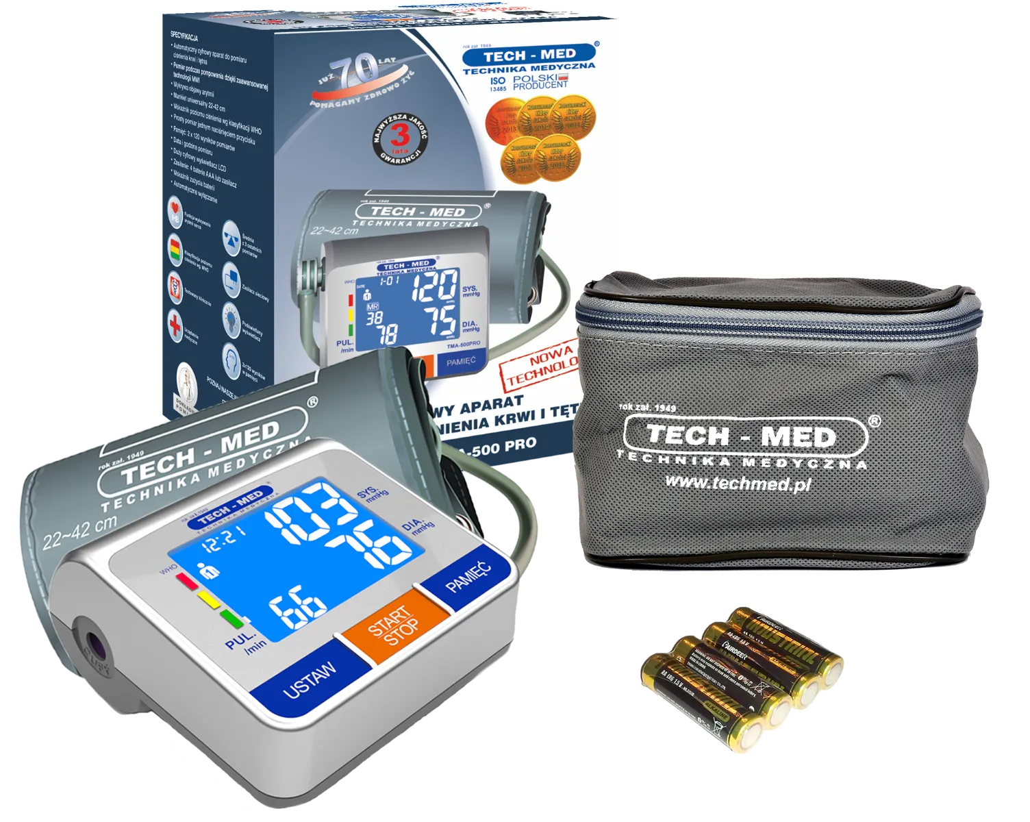 Tech-Med TMA-500 Pro, ciśnieniomierz, 1 sztuka 