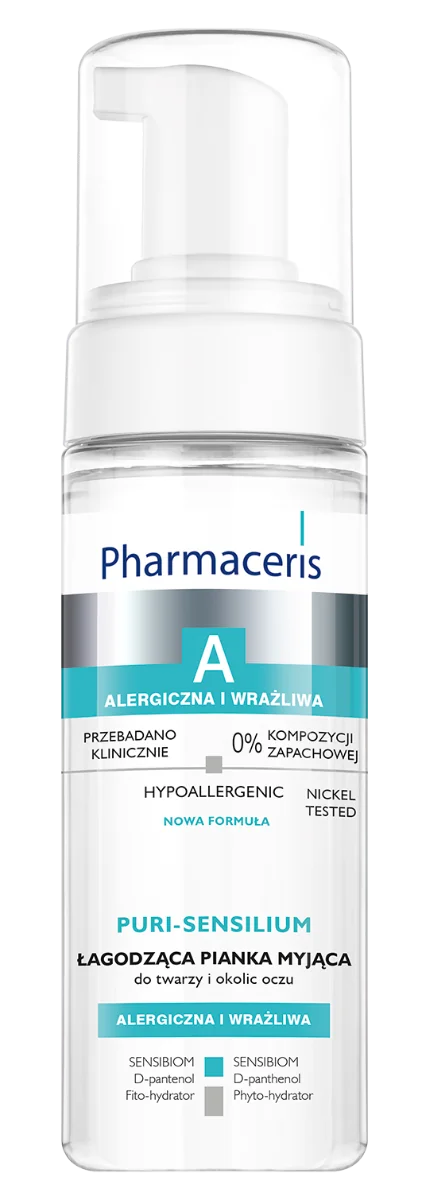 Pharmaceris A Puri-Sensilium łagodząca pianka myjąca do twarzy i oczu, 150 ml