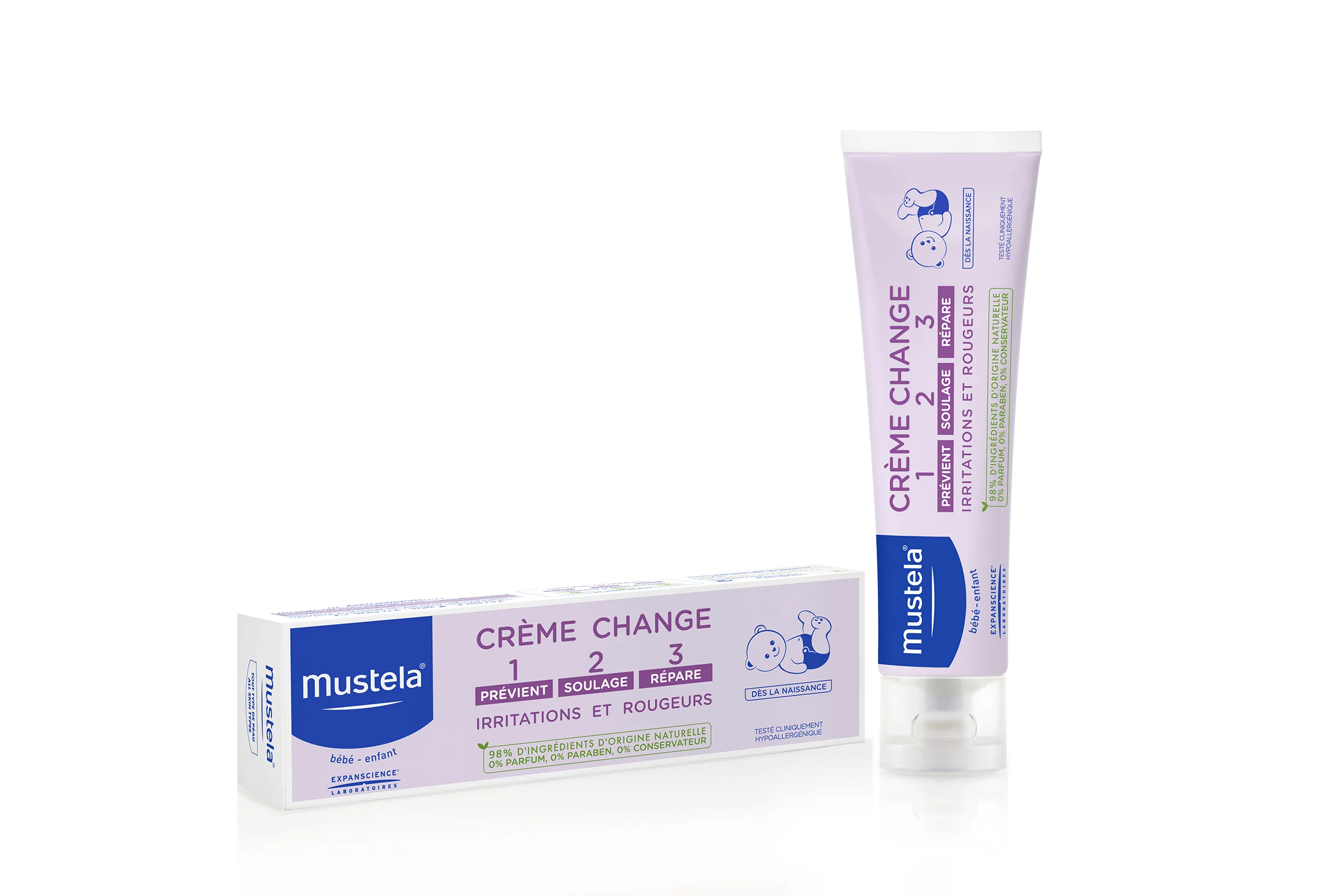 Mustela Bebe krem do przewijania 1>2>3, 100 ml
