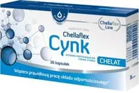Chellaflex Cynk, suplement diety, 36 kapsułek