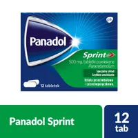 Panadol Sprint, 500 mg, 12 tabletek powlekanych