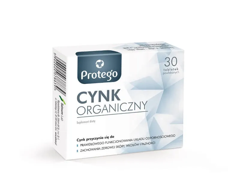 Protego Cynk Organiczny, suplement diety, 30 tabletek