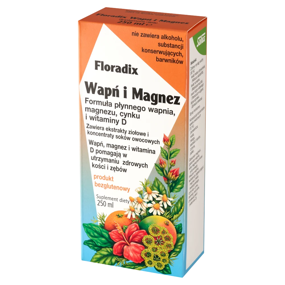Floradix Wapń i Magnez suplement diety, 250 ml