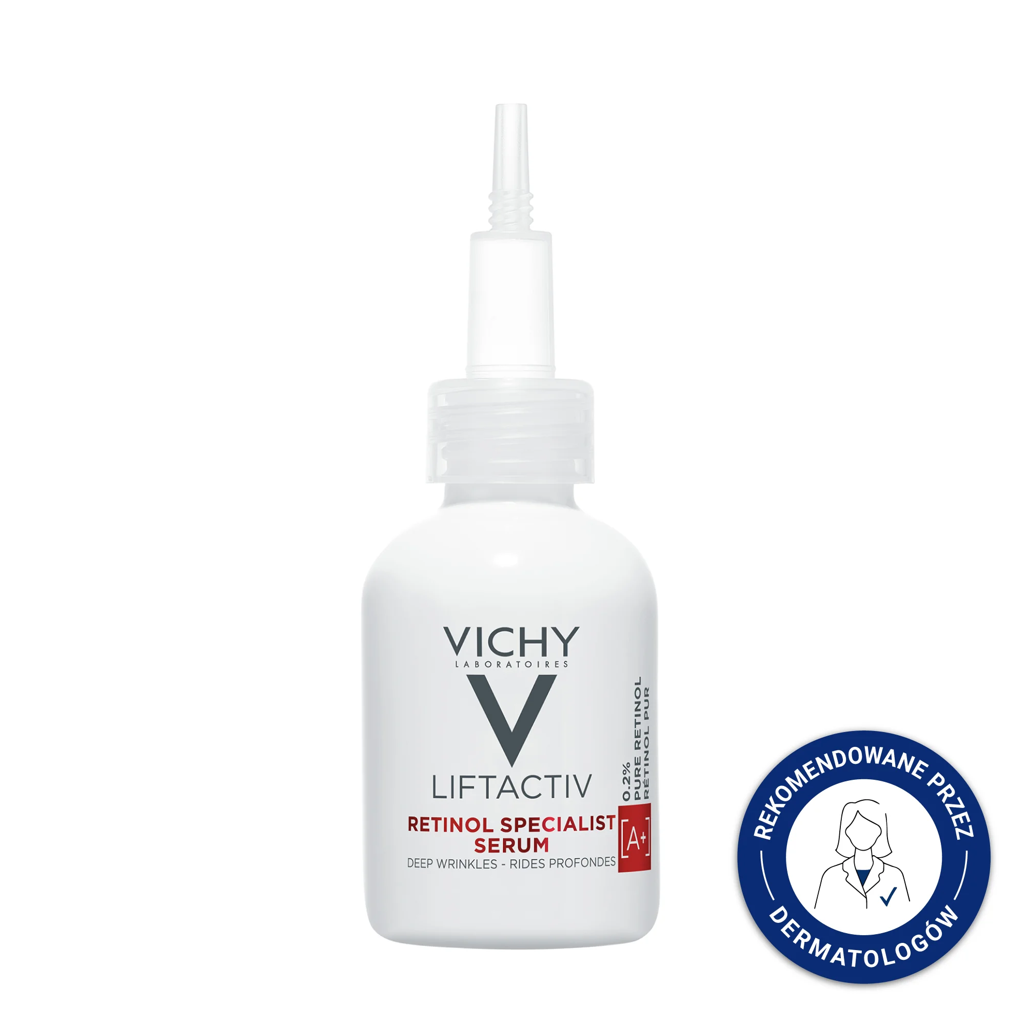 Vichy Liftactiv Retinol Specialist, Głębokie zmarszczki, Serum na noc, 30 ml