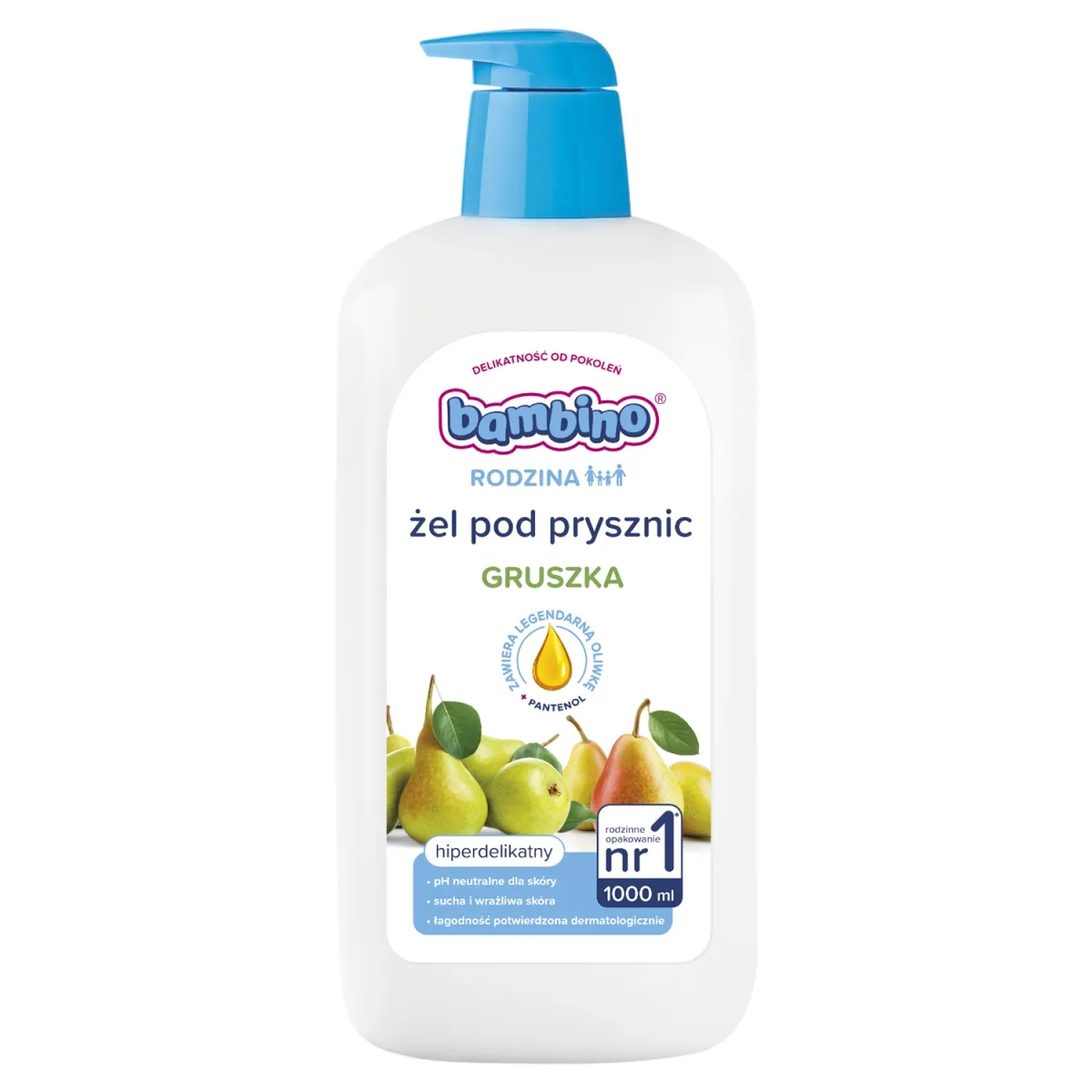 Bambino Rodzina żel pod prysznic Gruszka, 1000 ml