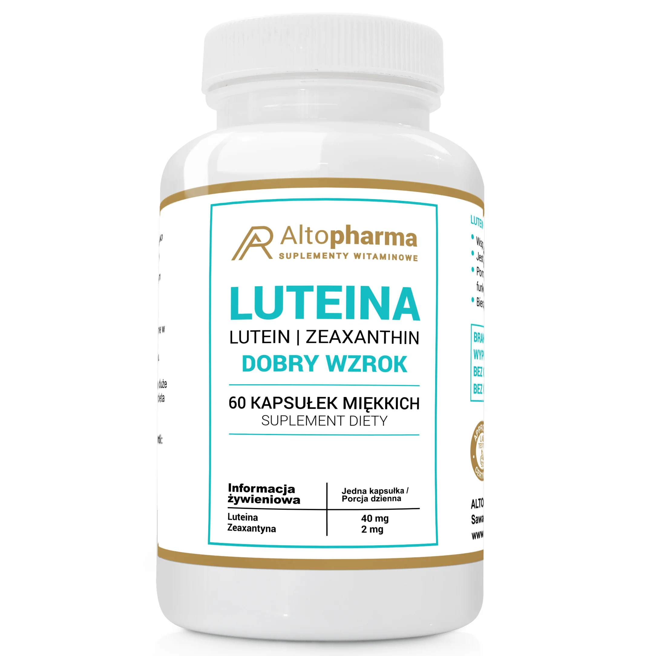 Altopharma Luteina 60 kapsułek miękkich