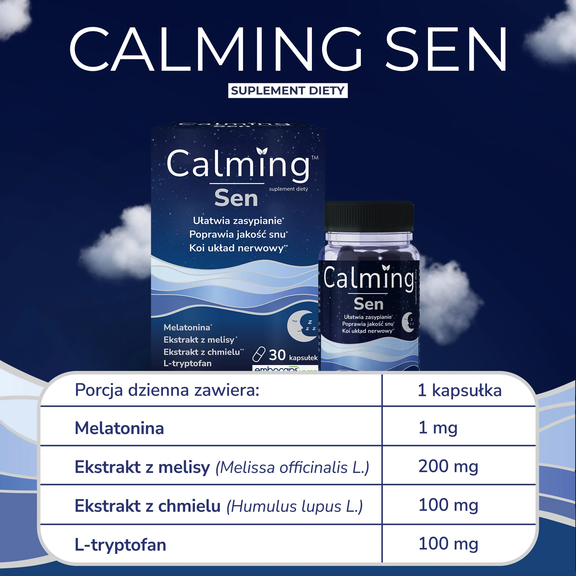 Domowa Apteczka Calming Sen 30 kapsułek