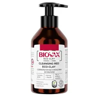 L'Biotica Biovax, czerwona ekoglinka myjąca do włosów, 200 ml