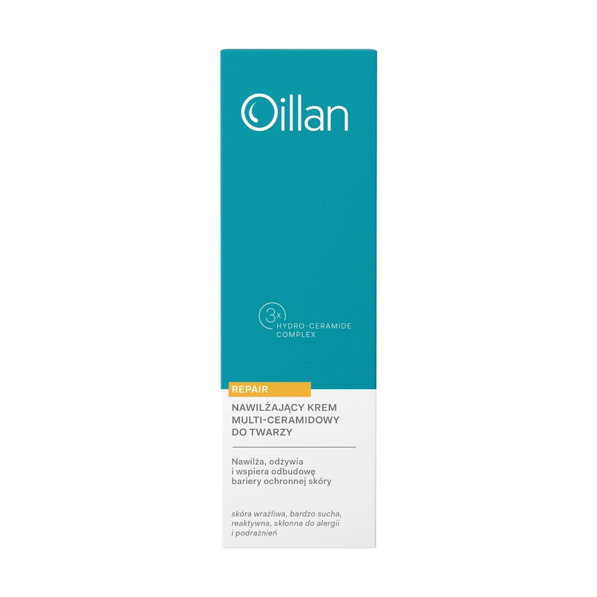 Oillan Repair nawilżający krem multi-ceramidowy do twarzy, 50 ml