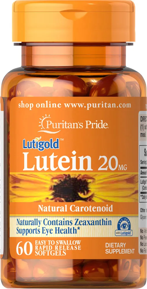 Luteina, suplement diety, 20 mg, 60 kapsułek