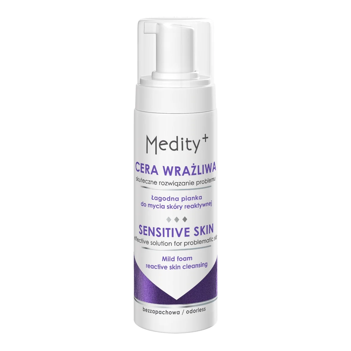 Medity+ Cera Wrażliwa Łagodna pianka do mycia twarzy, 150 ml