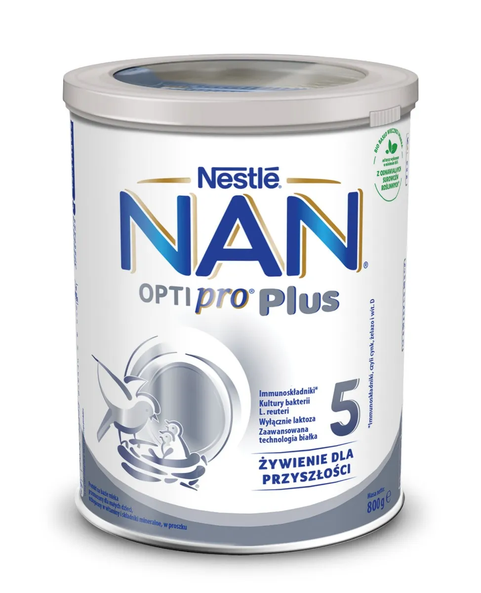 NAN Optipro Plus 5, mleko modyfikowane, proszek 800g