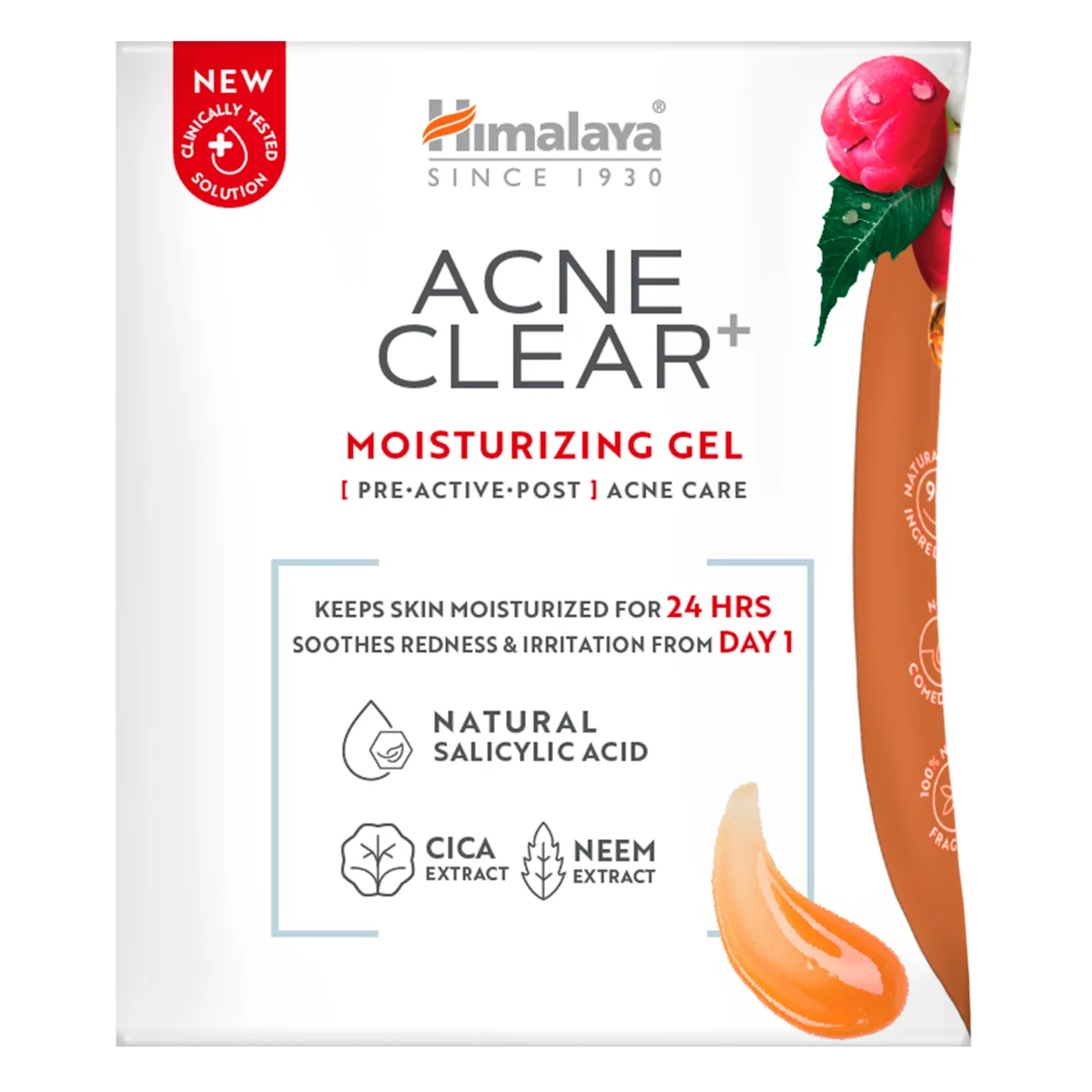 Himalaya Acne Clear+ żel nawilżający do twarzy, 50 ml