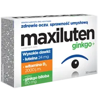 Maxiluten ginkgo+, suplement diety, 30 tabletek