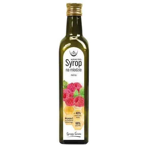 Oleofarm Syrop na miodzie malina, 250 ml