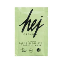 Hej Organic, oczyszczająca maska do twarzy i dekoltu z glinki Ghassoul, 10 g
