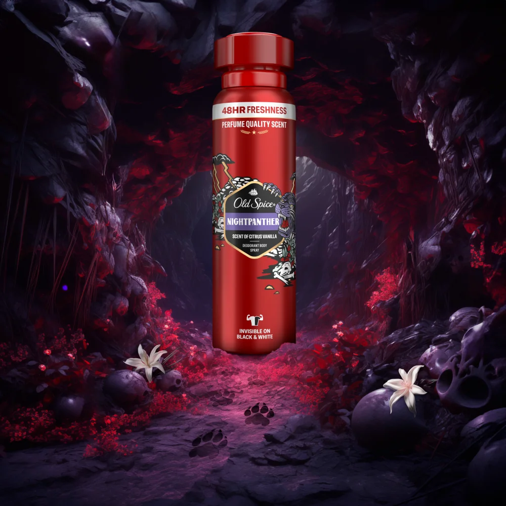 Old Spice Night Panther, Dezodorant w sprayu dla mężczyzn, 150 ml