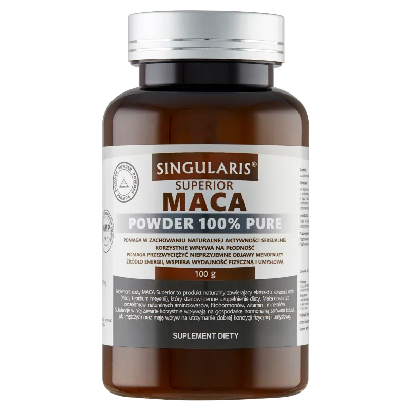Singularis Superior Maca Powder 100% Pure, suplement diety, proszek 100 g