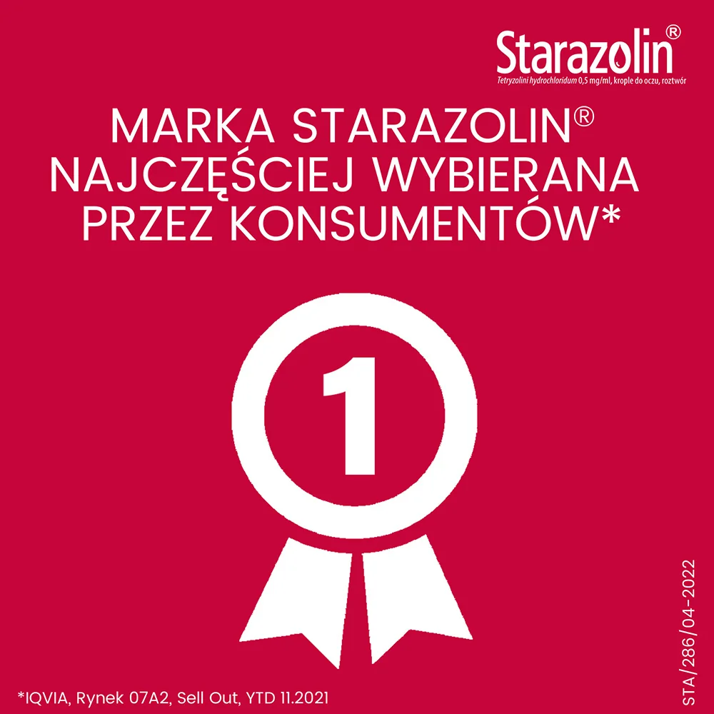 Starazolin 0,5 mg/ml, krople do oczu, 2 x 5 ml