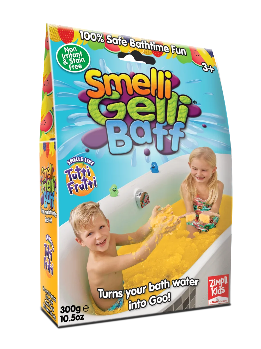 Zimpli Kids Smelli Gelli Baff Magiczny proszek do kąpieli Tutti Frutti, 300 g