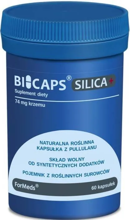 Bicaps Silica +, suplement diety, 60 kapsułek