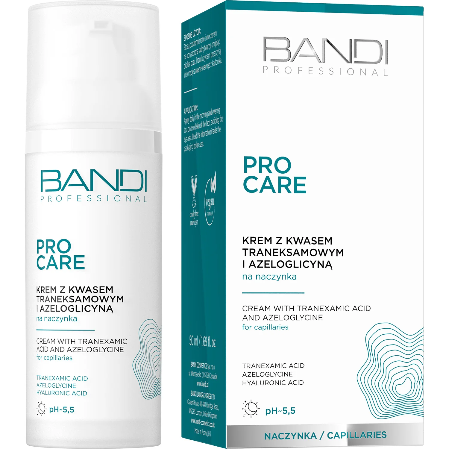 Bandi Pro Care krem z kwasem traneksamowym i azeloglicyną, 50 ml