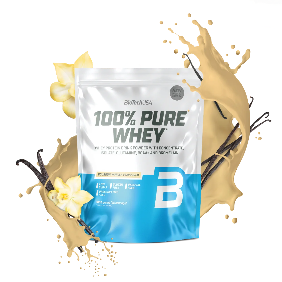 BioTechUSA 100% Pure Whey o smaku bourbon wanilia, proszek, 1000 g