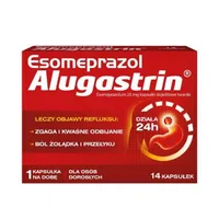 Esomeprazol Alugastrin, 20 mg, 14 kapsułek dojelitowych twardych