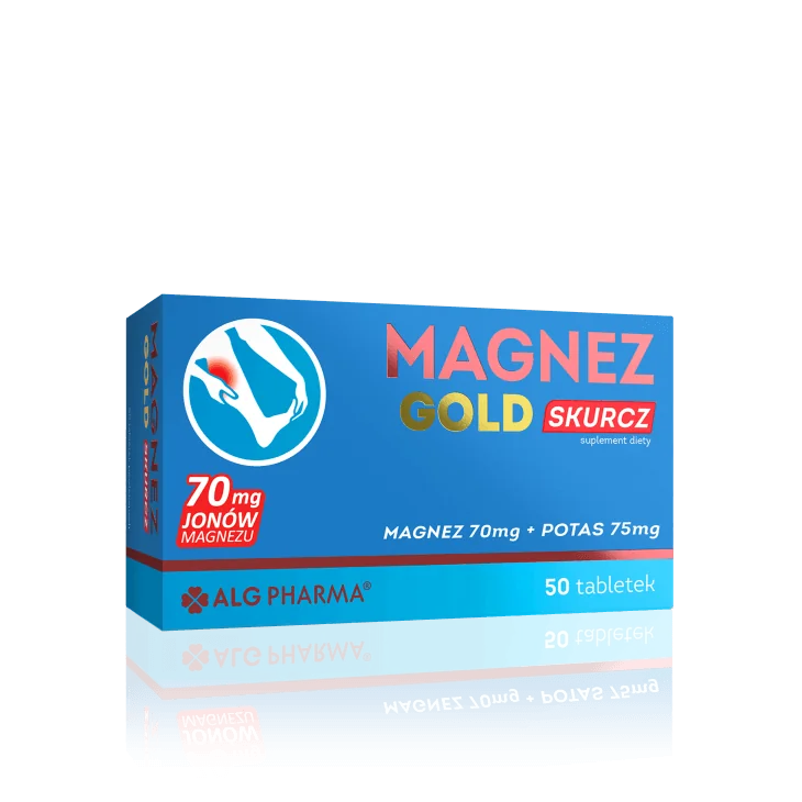Magnez Gold Skurcz suplement diety, 50 tabletek powlekanych