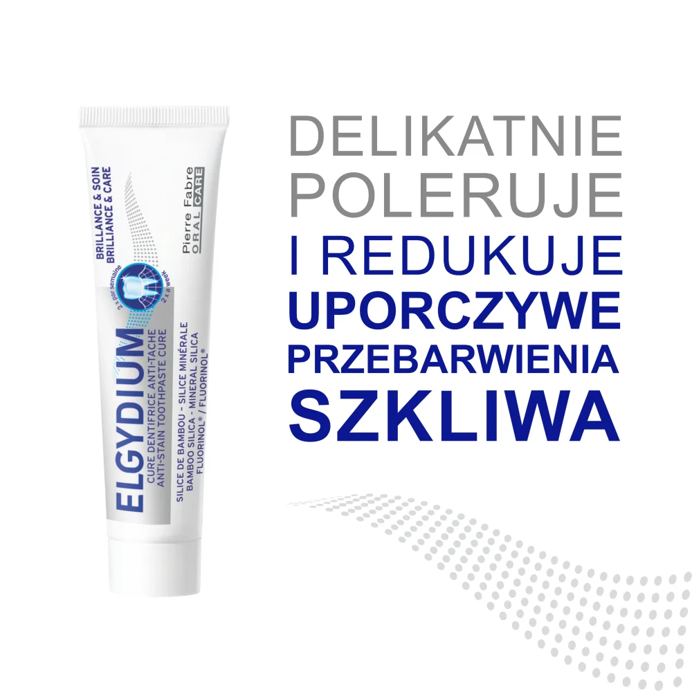 Elgydium Brilliance & Care pasta do zębów, przeciw przebarwieniom, 30 ml