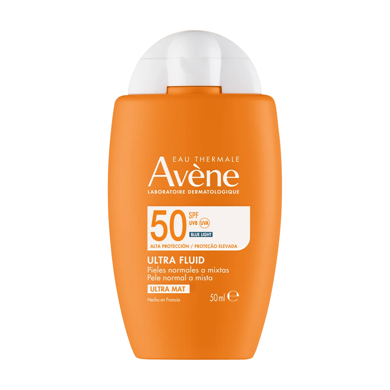 Avène Wysoka ochrona przeciwsłoneczna Ultra Fluid niewidoczny na skórze SPF 50, 50 ml