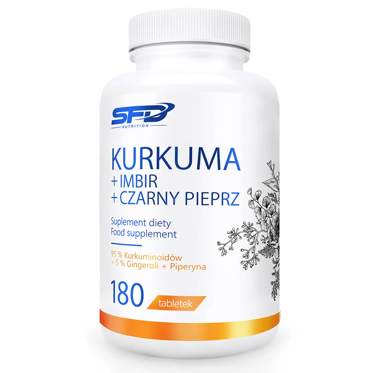 SFD Kurkuma+Imbir+Czarny Pieprz 180 tabletek
