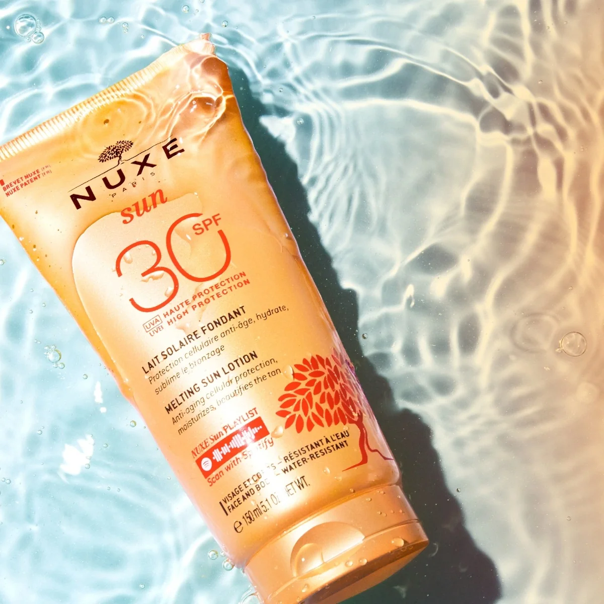 Nuxe Sun mleczko do opalania twarzy i ciała SPF 30, 150 ml
